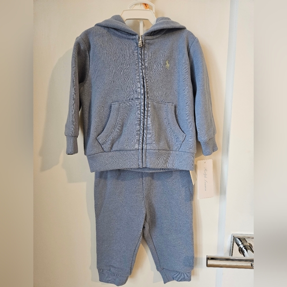 Ralph Lauren Fleece Hoodie and Pant Matching Set - Picture 1 of 7